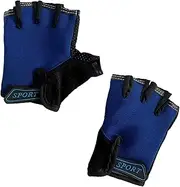 [BEISIJIA] Children's Mittens Breathable Non-Slip Riding Mountain Bike Gloves Motorcycle Running Driving Bicycle Half Finger Gloves Outdoor Sports Shockproof Fingerless Gloves