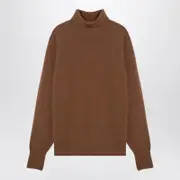 [Drumohr] Camel-coloured Turtleneck Sweater In Wool 56 IT Beige