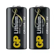 2x 1pc GP Photo 3V Lithium Battery/Single-Use Batteries for Cameras/Flashlights