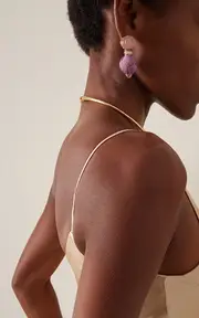 [Sauer] Yam Quarz, Opal Earrings