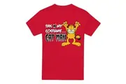 Garfield Mens Cat Man T-Shirt (Red) - UTTV6088