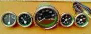 Willys MB Jeep Ford CJ GPW Gauges Kit - Speedometer 70 mph Temp Oil Fuel Ampere