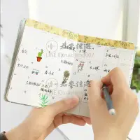 在飛比找Yahoo!奇摩拍賣優惠-可愛女生口袋手帳本 隨身便捷計劃本手賬本韓國周計劃筆記本P
