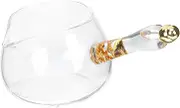 Sturdy Glass Pitcher Tea Milk Cup with Handle Design Tea Accessories Decorative Coffee Mug