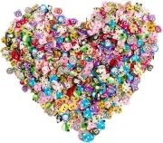 3000 PCS 3D Polymer Slices DIY Nail Art Slime Supplies Charms Slime Making Kit
