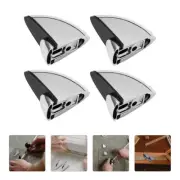 4 Pcs Mounting Brackets Glass Clip Shelf Support Clips Clamps Holder