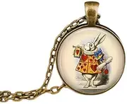 [xiaojiumei] The White Rabbit with Coronet - Alice in Wonderland Jewellery
