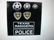 Texas Rangers Action Figure Decals for 3.75 inch tall figure 1:18