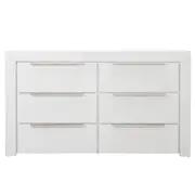[James Lane] Hobart Dresser White - 6 Drawer