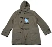 NWT Uniqlo women's/unisex wool blend parka hooded duffle coat, XXL, beige