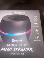 Polaroid Bluetooth Wireless Light Up Mini Speaker Superior Sound