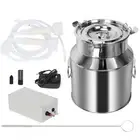 Automatic 14L Milking Machine Dual Head Vacuum Pump Goat Sheep Milking Device AU