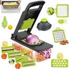 14 in1 Vegetable Slicer Chopper Cutter Food Dicer Multi-Purpose Mandoline Peeler