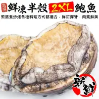 在飛比找momo購物網優惠-【三頓飯】鮮凍2XL半殼九孔鮑魚(2包_10-12顆/1kg