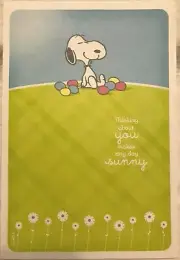 Hallmark Easter Greeting Card Peanuts - "Thinking about you makes ..." NEW(A12)