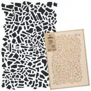 Reusable PLASTIC STENCIL Template / 45x65cm or 65x95cm WOOD – TIMBER TERRAZZO