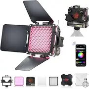 ZHIYUN [Official] FIVERAY M20C Combo RGB Video Light, 20W Portable Camera Light, HSI Mode, TLCI 96+, Temperature 2500K-10000K with 10 Light Effects, Support Magnetic Attraction and App with USB-C PD