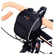 Cycling Bike Bicycle Handlebar Bags Front Baskets Black with Rain Cover