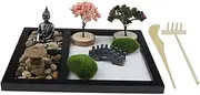 KOMBIUDA Desk Adornment Zen Garden Kit for Home Office Decor Calming Aesthetics