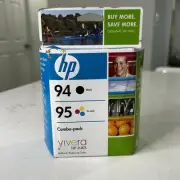 Genuine HP 94/95 Combo-Pack Ink Cartridges C9354FN #140 Sealed Exp05/2008