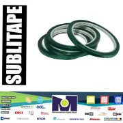 4 rolls Heat resistant Tapes sublimation Press Transfer Thermal GREEN 10mm*30mts