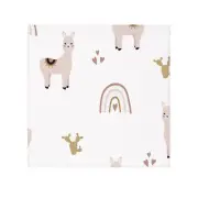 Cute Llama Face Towel - Whimsical Design for Kids & Guests