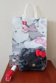 Hello Kitty Plush Shoulder Pouch, Small Gift Big Smile with Hello Kitty Tag