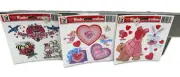 Color Clings Vintage Valentine’s Window Static Clings Lot (3 Pieces) Teacher Gft