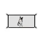 Dog Safety Gate Mesh Fence Portable Folding Safety Gate D1Z9