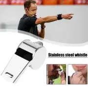 2Pcs Stainless Steel Whistle Sports School Soccer Football Loud Sound 2024