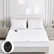 Bwarm Electric Heated Mattress Pad Twin XL Size, 39" x 80", Bed Warmer, 9 Heat Settings, 1-12 Hours Auto Off, Deep Pocket, Fast Heating, Machine Washable, Soft and Cozy