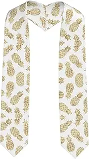 [EdWal] golden pineapple background print Graduation Stole and Sash Class for Unisex Adult Honor Stole Honor Stole of 2025