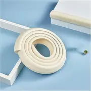 Corner protectors，Foam edge protectors， Edge Corner Protector Guards, Soft NBR Foam Cushion, Strong Adhesive Double Sided Pre-Taped Protector Padding Bumper Strips for Coffee Table Kitchen(White a,1pc