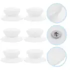 6 Pcs Pot Lid Cap Triangular Rice Cooker Knob Handle Pan Replacement White