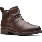 NWT Clarks Unisex Aspra Walk WP Boots, British Tan-Size 11 US Women