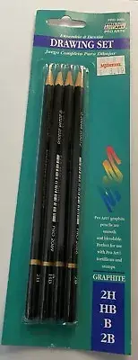 ProArt PRO-3060 4 piece Drawing Pencil Set- 2H, HB, B, 2B