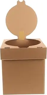 HEALLILY Foldable Camping Toilet Portable Travel Potty Durable Paperboard Design Compact and Lightweight for Outdoor Emergencies Easy to Use and Carry for Camping and Road