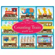 eeBoo Counting Train Nursery Classroom Homeschool Wall Art