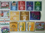 15 labels, Herrngiersdorf Castle Brewery, Bavaria, Germany