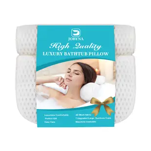 浴缸枕頭加厚防水頸部靠枕浴缸防滑吸盤泡澡枕 (8.3折)