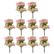 for Train Railway Models and Scene Layouts Pink Model Trees (10cm)