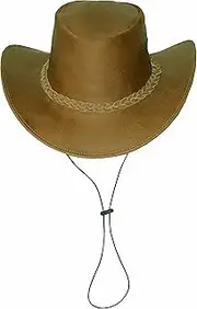 [Black Jungle] Broome Cowboy Hat with Chin Strap