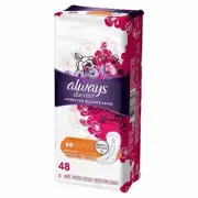Always Discreet Incontinence Liners with Very Light Absorbency 48 ct Pack of 3