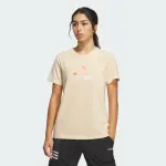 【ADIDAS 愛迪達】上衣 女款 短袖上衣 運動 MH BOS TEE 2 奶茶 IM8890