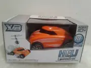 New HELI LAUNCHER RC 27mhz orange Drive and Launch with one Remote Ages 10+