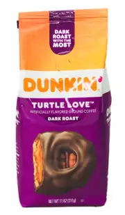 Dunkin Turtle Love Dark Roast Ground Coffee 11 oz