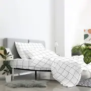 Bedding King 1000TC Pure Egyptian Cotton Sheet Set - Window Pane