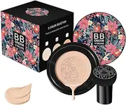 BB Cream Foundation Makeup,Moisturizing Air Cushion Face Makeup Foundation - BB Cream Mushroom Foundation Full Coverage Foundation for Friends Family