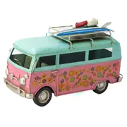 Boyle Metal Display Flower Van Blue Top Handmade Ornament Home Decor 25cm