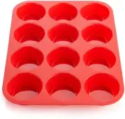 New SAMZAREULO Silicone Muffin Pan – 12 Cups – Fast Shipping